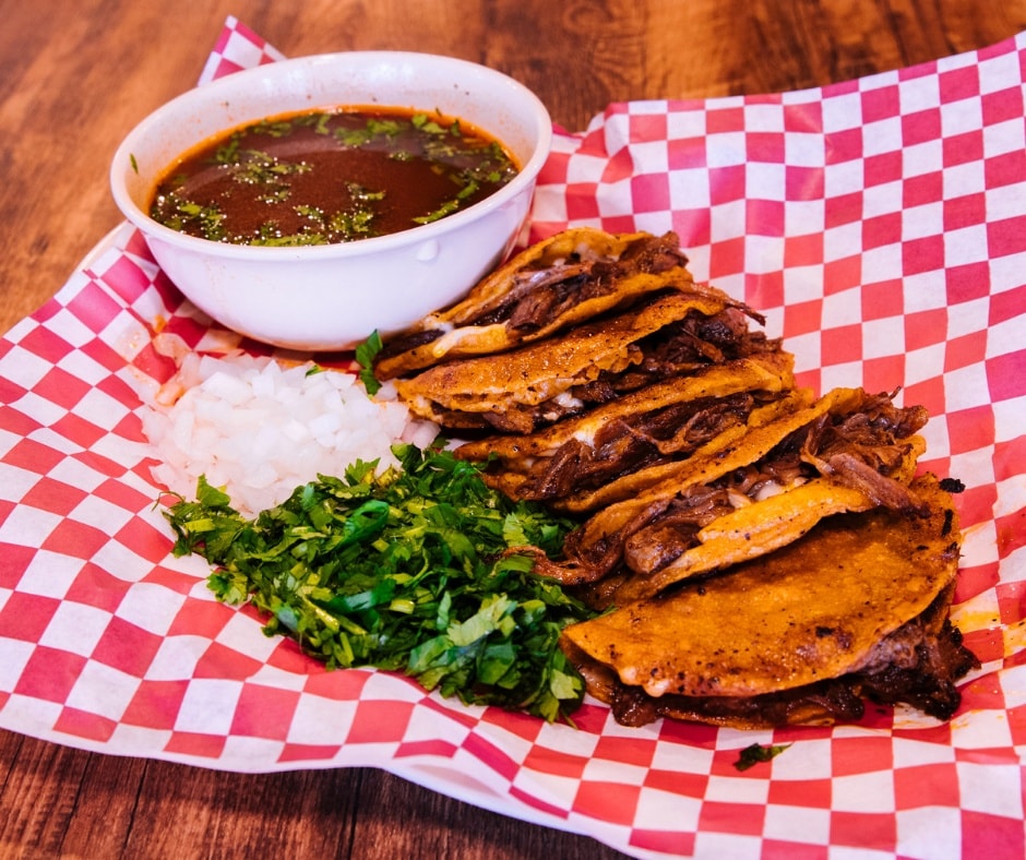 birria tacos
